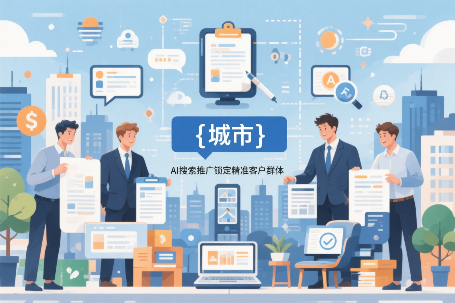 牡丹江公司如何用AI搜索推广锁定精准客户群体