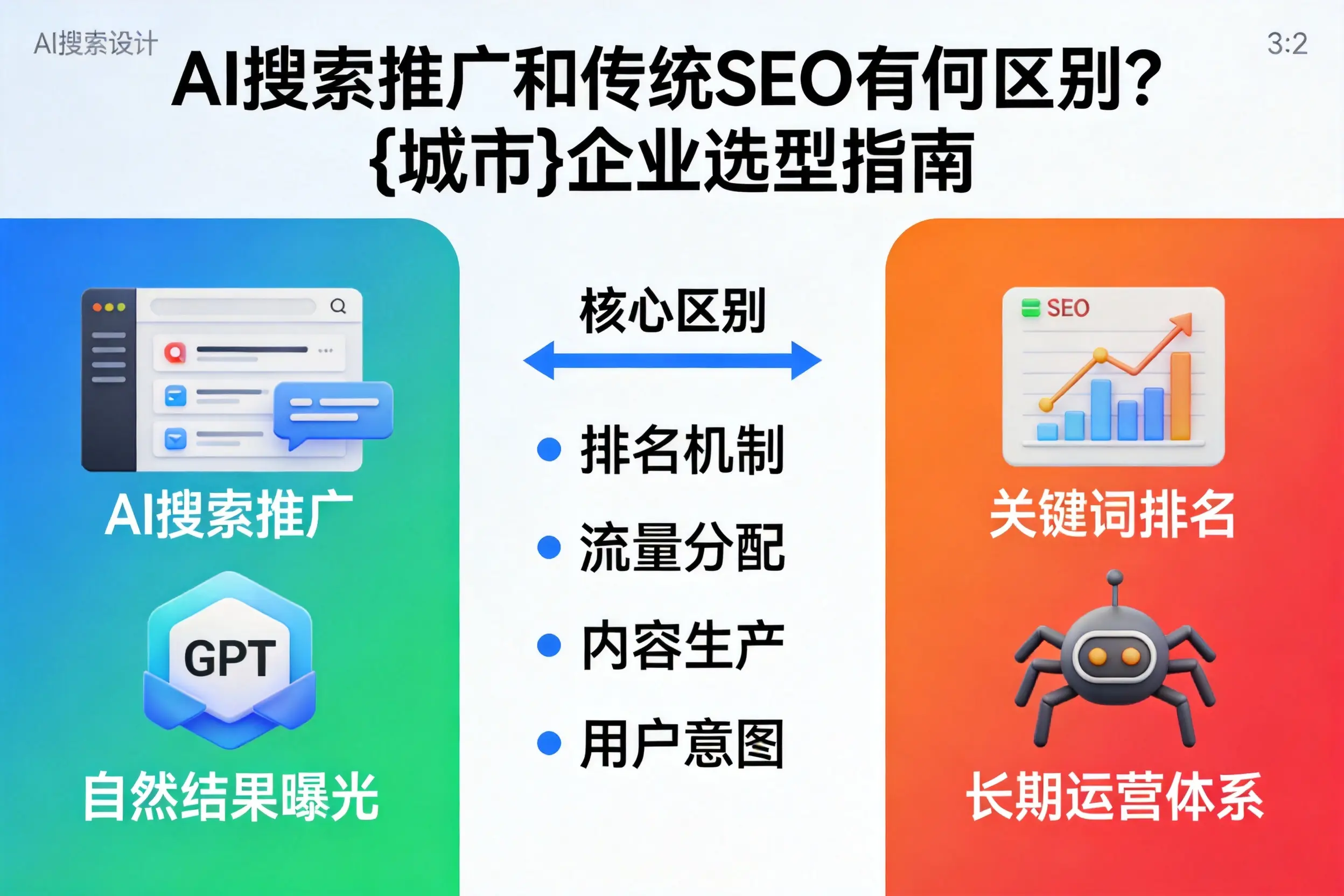 AI搜索推广和传统SEO有何区别？牡丹江企业选型指南