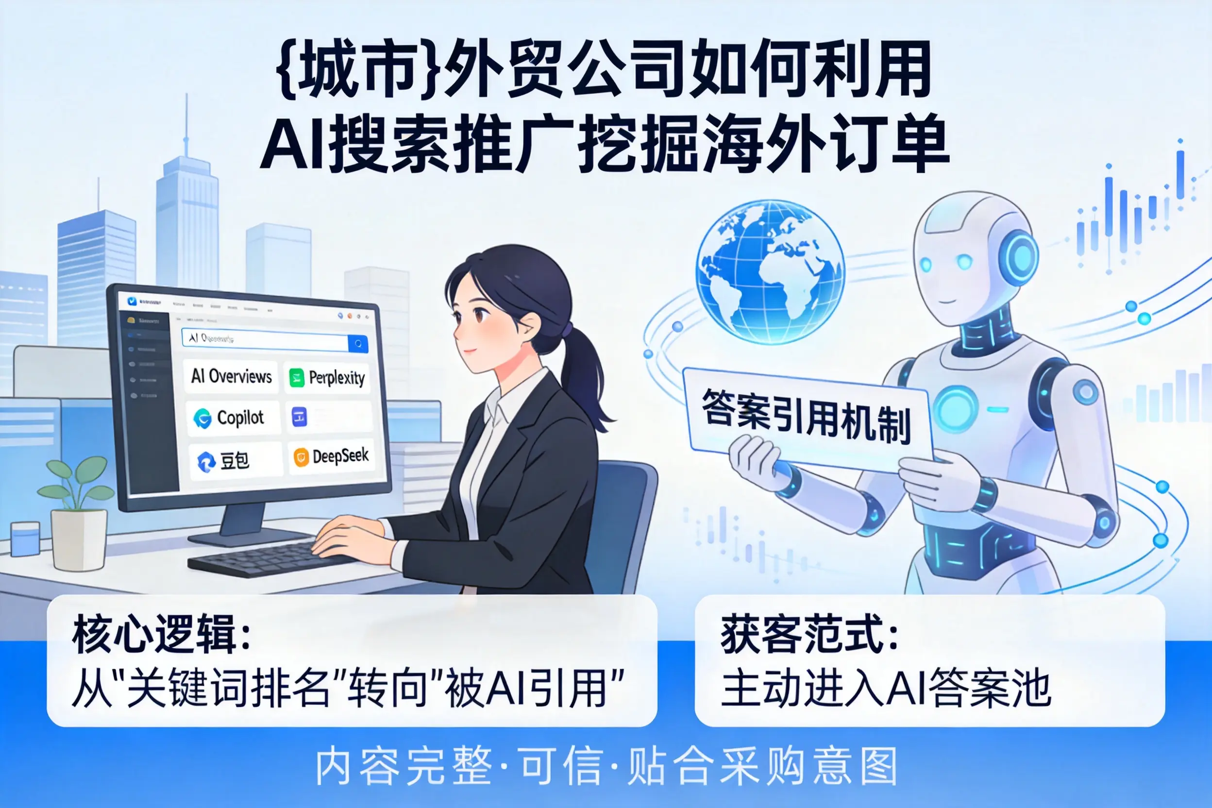 牡丹江外贸公司如何利用AI搜索推广挖掘海外订单