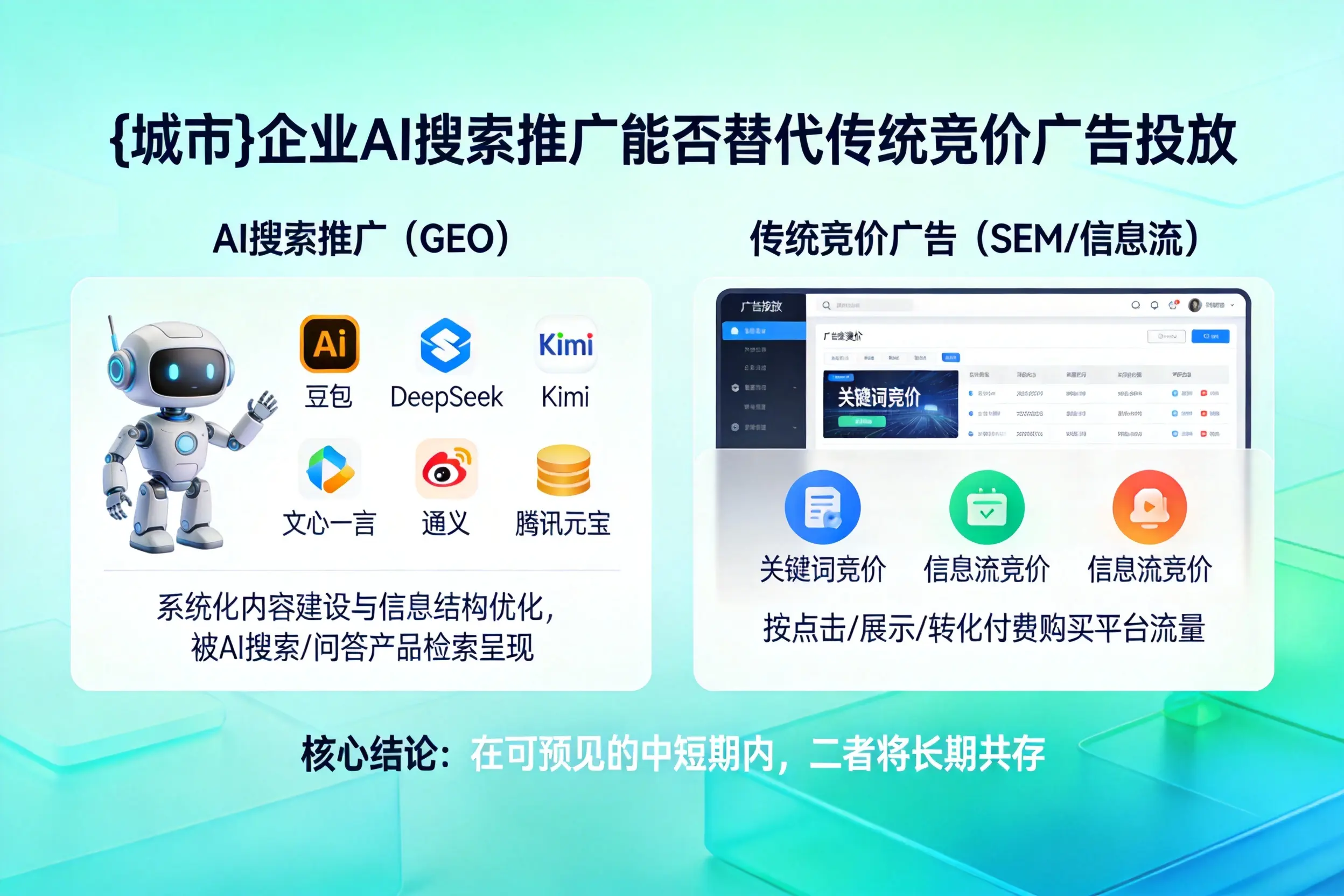 牡丹江企业AI搜索推广能否替代传统竞价广告投放