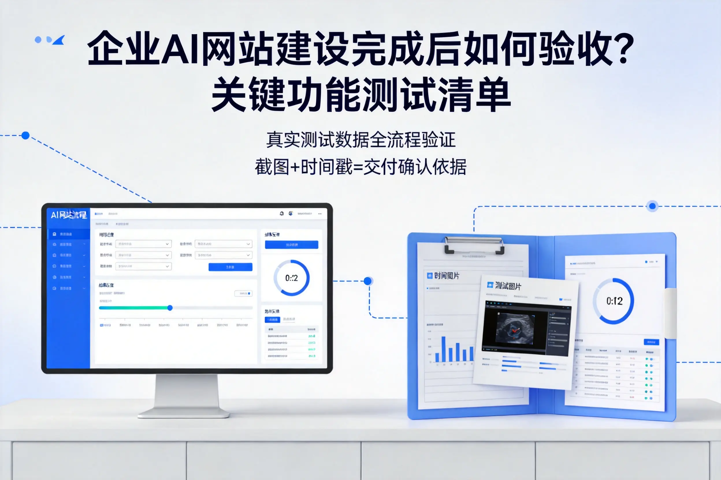 牡丹江企业AI网站建设完成后如何验收?关键功能测试清单