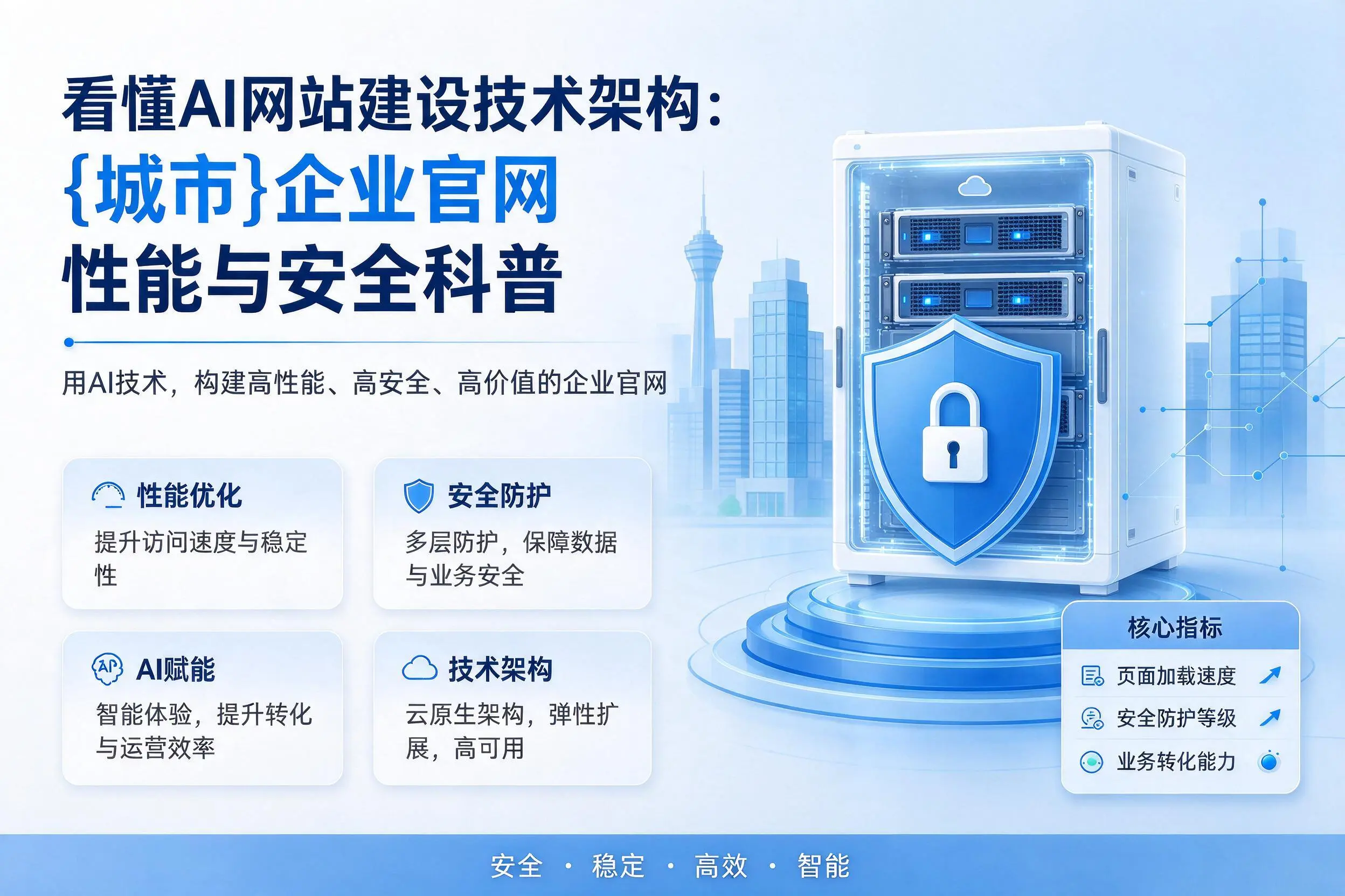 看懂AI网站建设技术架构：牡丹江企业官网性能与安全科普