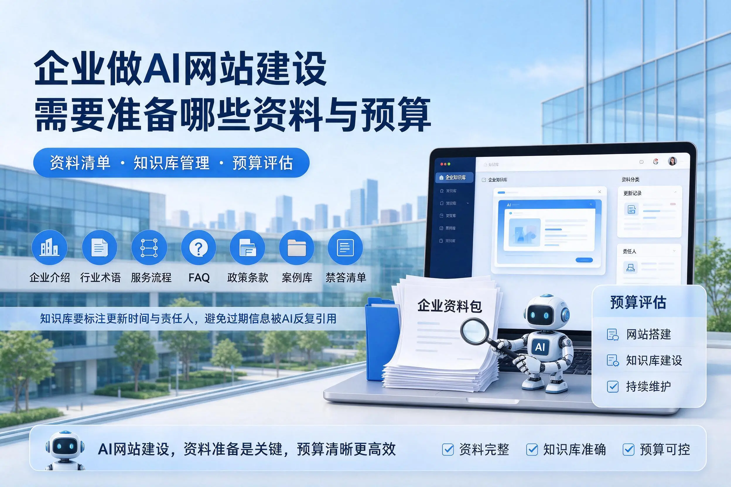 牡丹江企业做AI网站建设需要准备哪些资料与预算