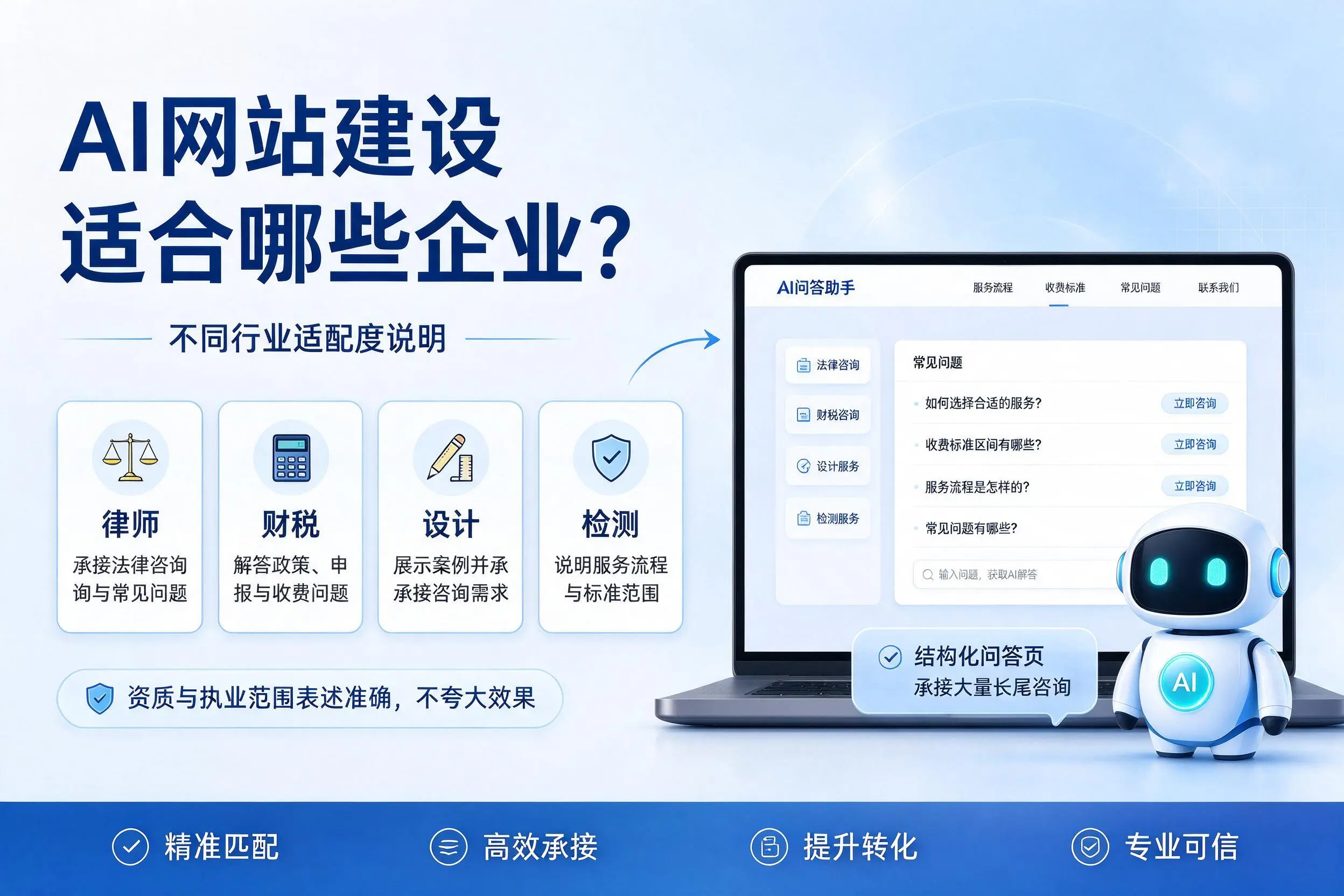 AI网站建设适合哪些企业?牡丹江不同行业适配度说明